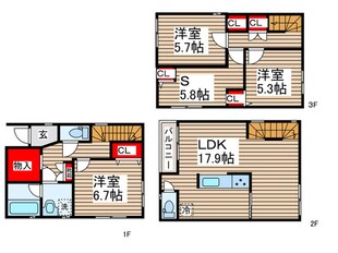 Ｋｏｌｅｔ東船橋の物件間取画像